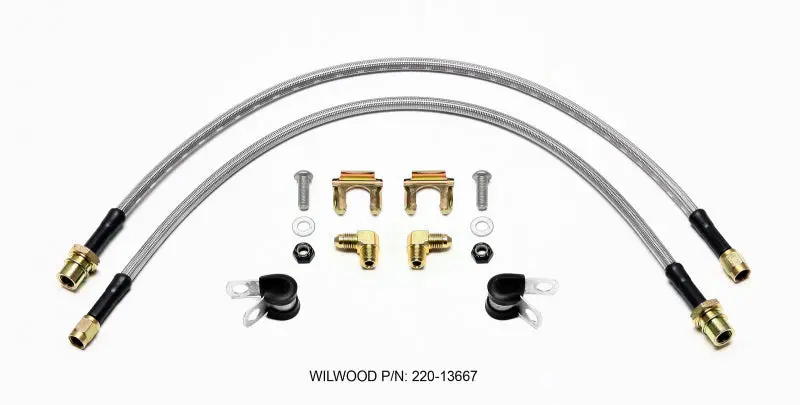 Wilwood Flexline Brake Hose Kit – Front Axle, Compatible With 2003+ Mazda 3 1