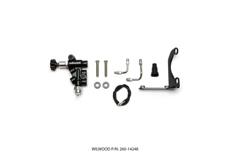 Wilwood Tandem Remote Master Cylinder Mounting Bracket Kit (Left-Hand Side) With Proportioning Valve 1
