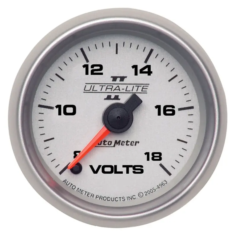 Autometer Ultra-Lite Ii Digital Voltmeter – 52Mm, 18V, Stepper Motor Display 1